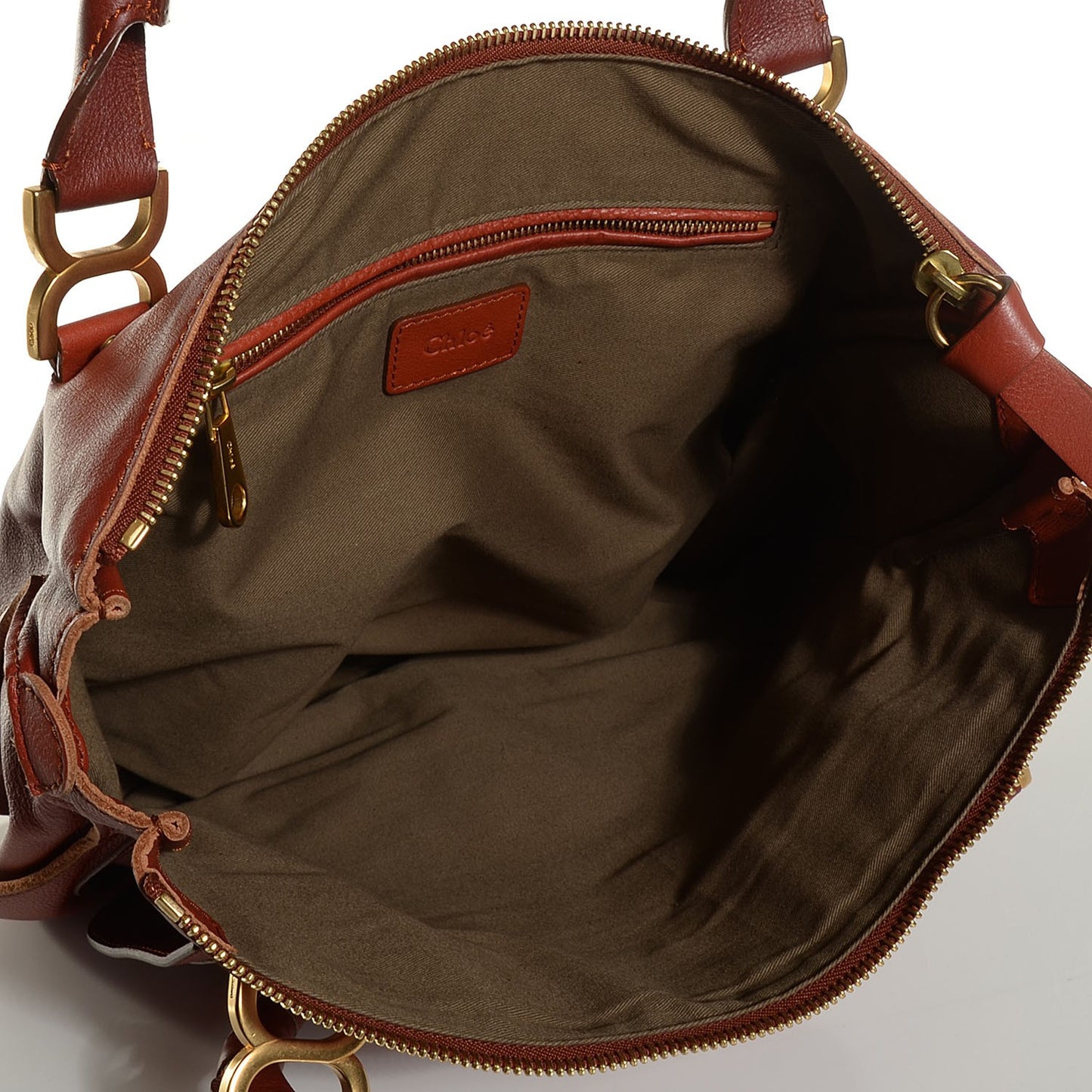 Calfskin Large Marcie Satchel Red