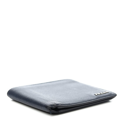 Prada Saffiano Bi-Fold Wallet Baltico 3 of 4