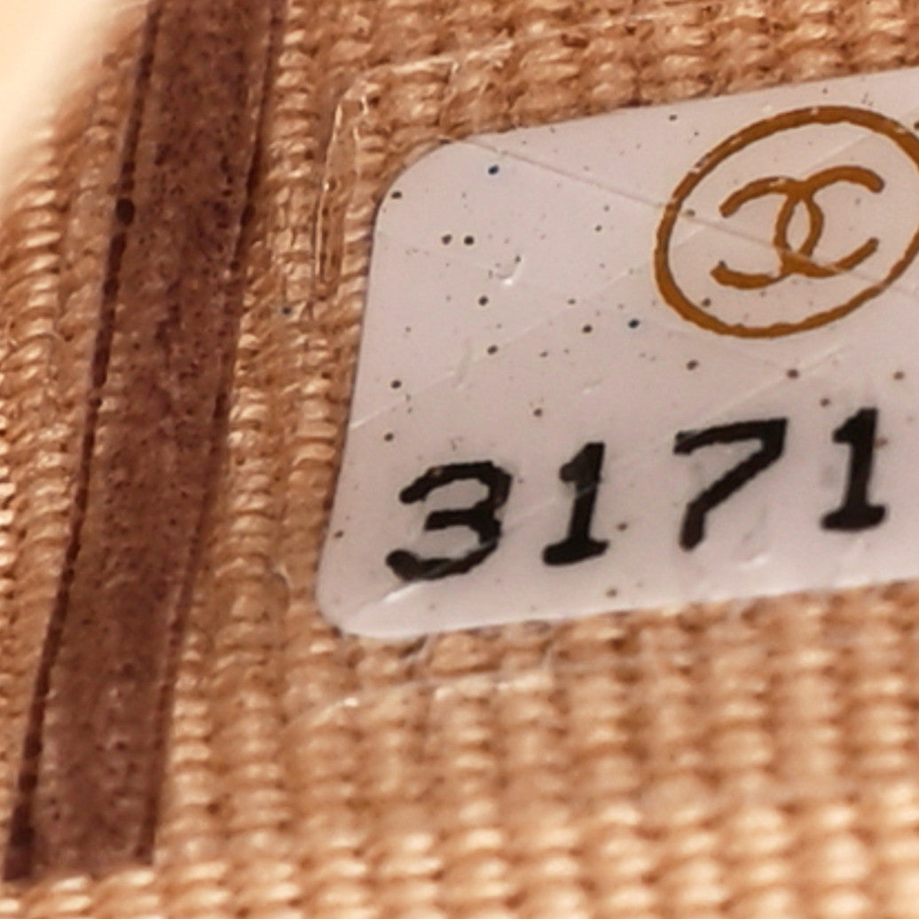 Chanel Caviar Quilted Flap Card Holder Wallet Beige 8 of 9
