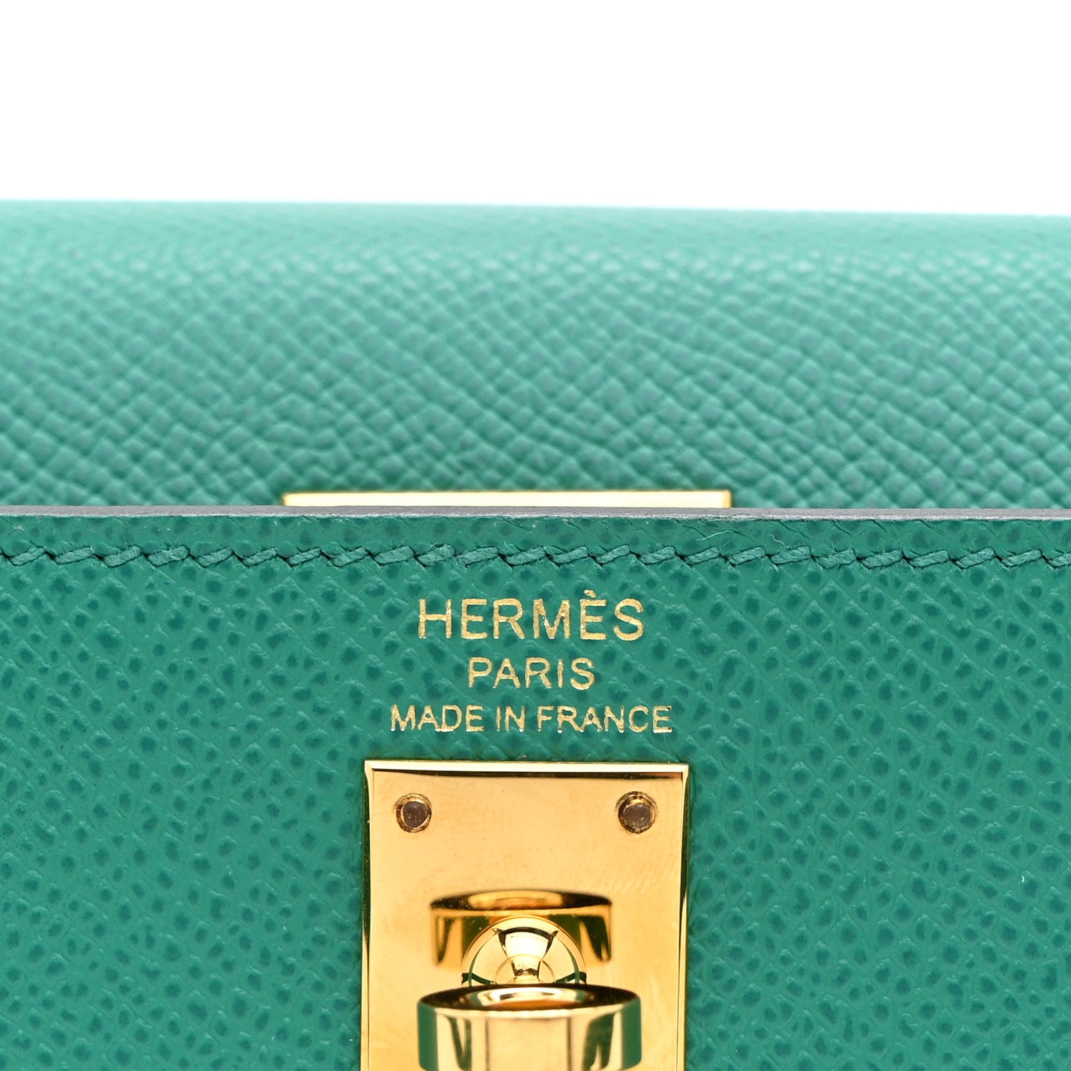 Hermes Epsom Kelly Sellier 25 Vert Vertigo 6 of 10