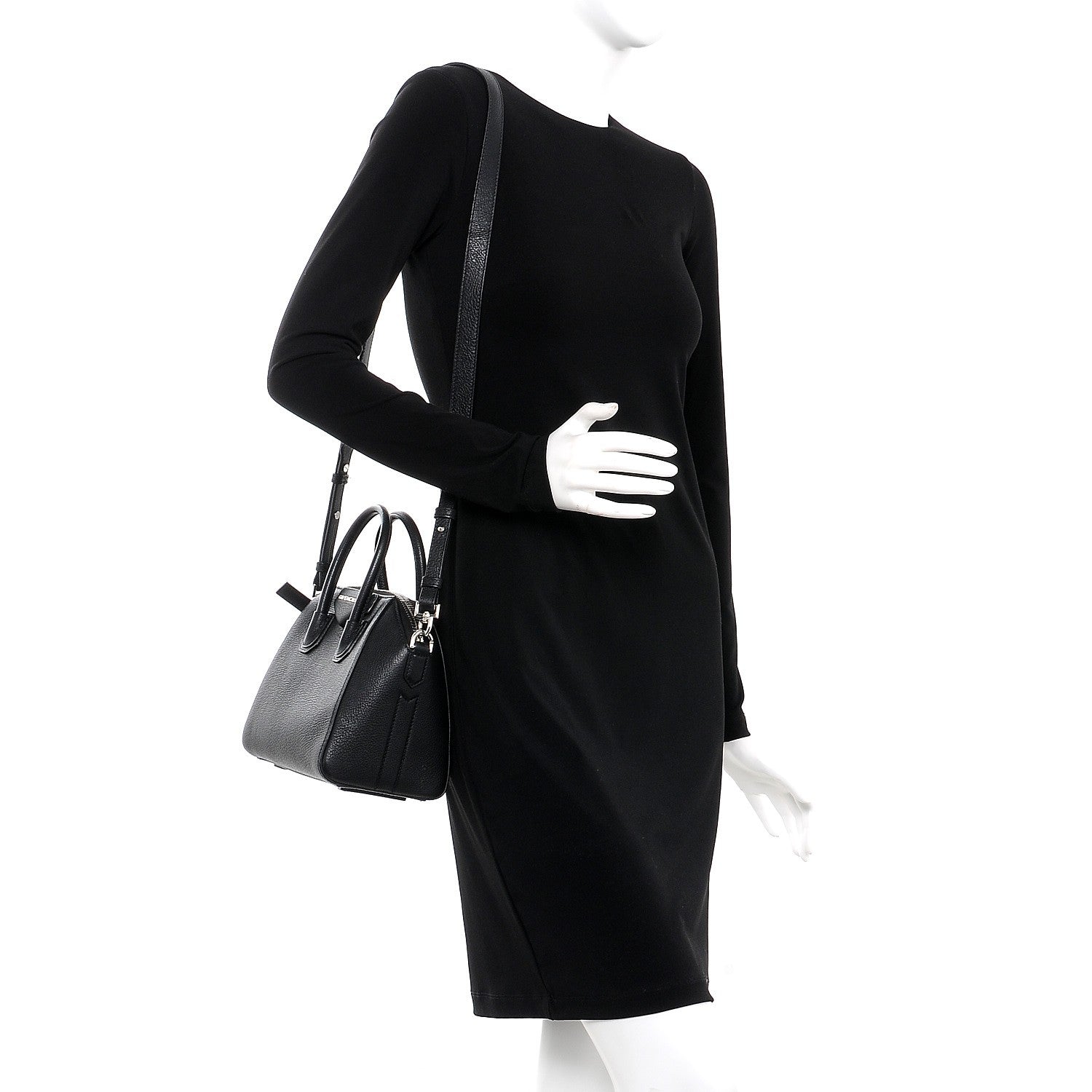 Givenchy Sugar Goatskin Mini Antigona Black 2 of 9