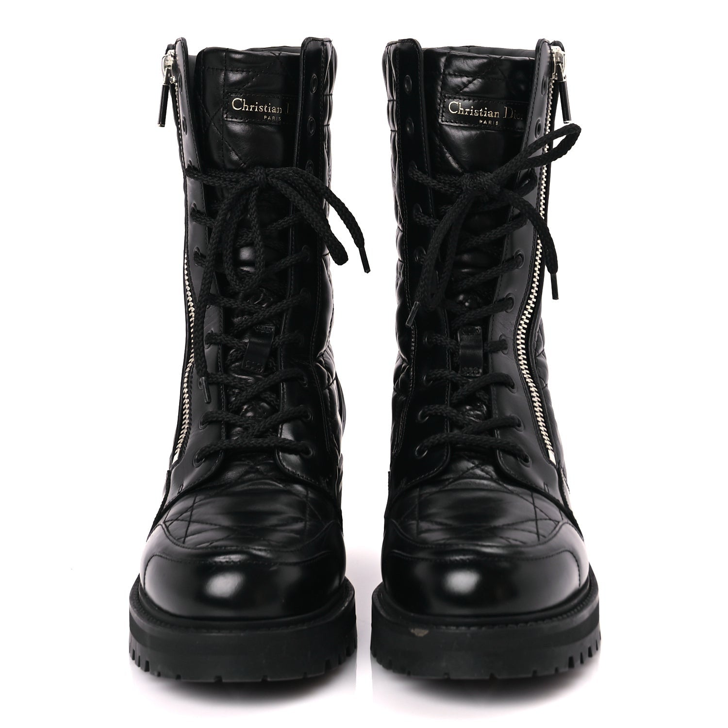 Christian Dior Calfskin Cannage D-Leader Ankle Boot 41 Black 2 of 8