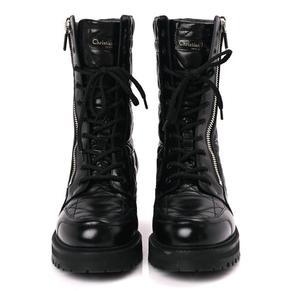 Christian Dior Calfskin Cannage D-Leader Ankle Boot 41 Black 2 of 8