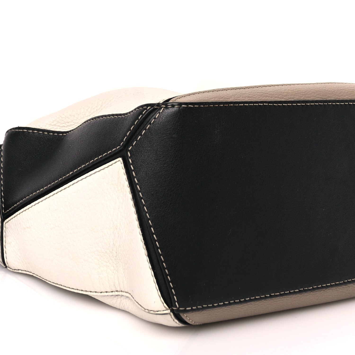 Loewe Calfskin Small Puzzle Bag Taupe Black 7 of 8