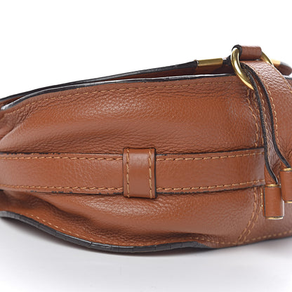 Chloe Calfskin Mini Marcie Round Crossbody Bag Tan 9 of 13