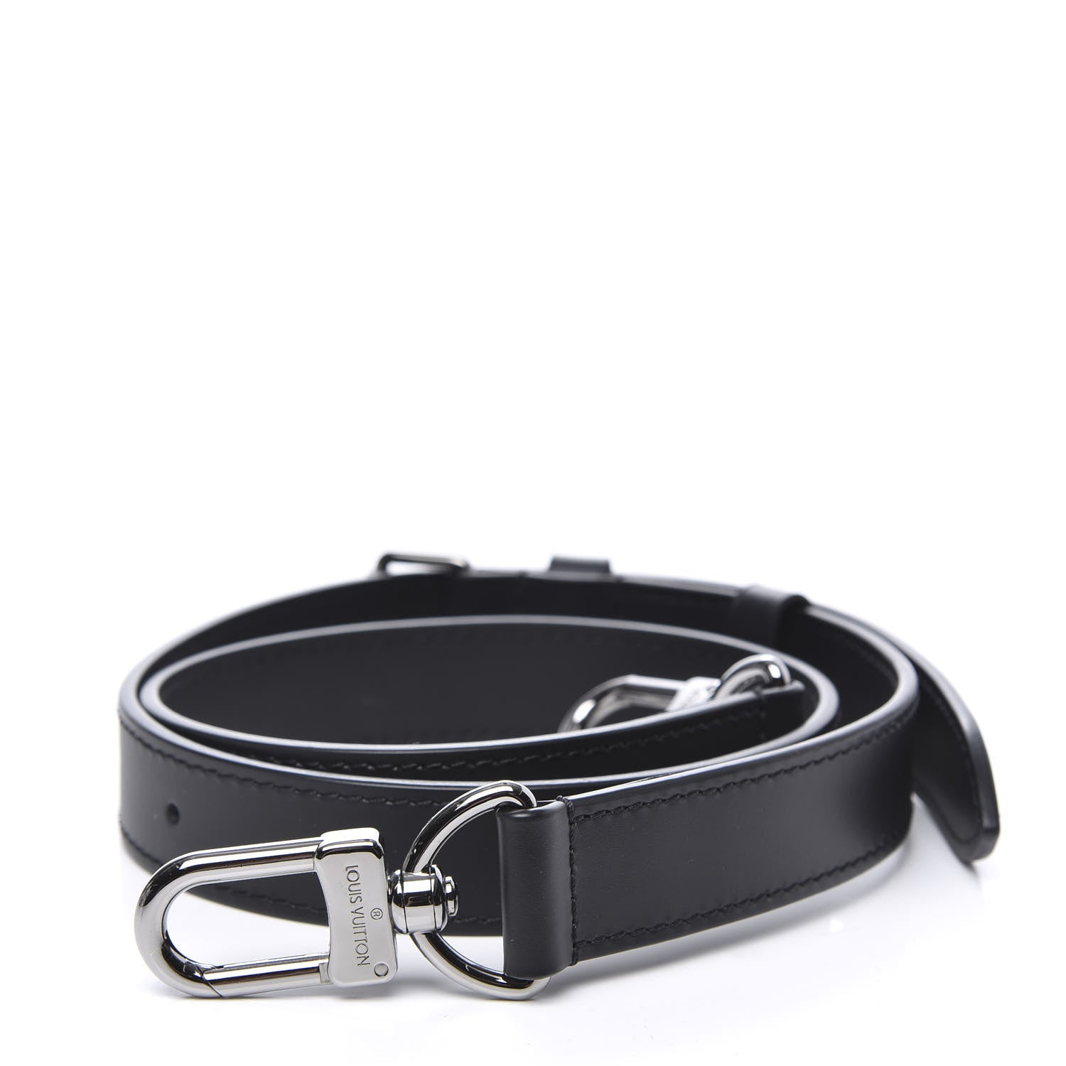 Louis Vuitton Calfskin Adjustable Keepall Bandouliere Shoulder Strap Black 1 of 3