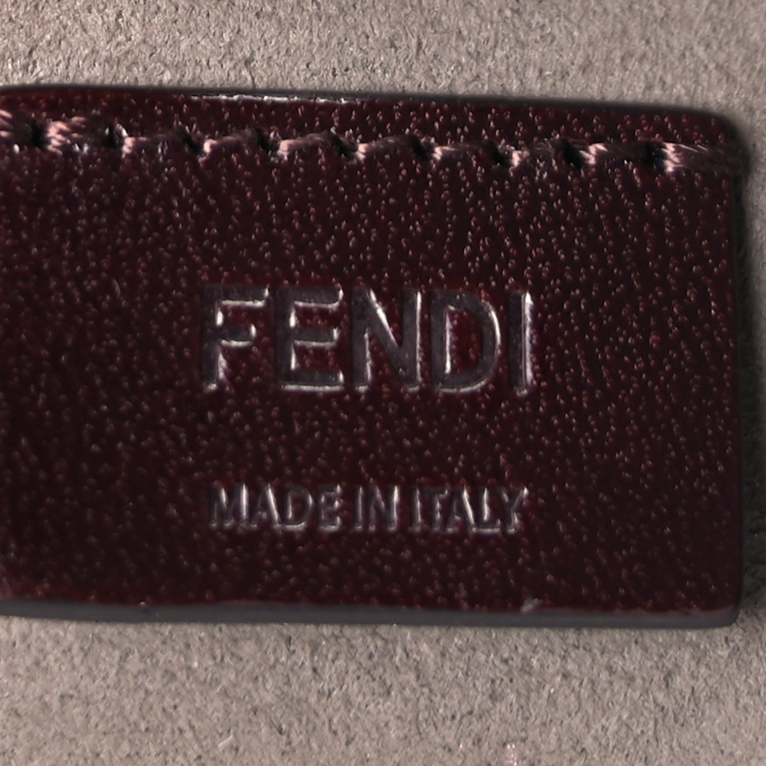 Fendi Cuoio Romano Logo Pouch  Grey 6 of 7