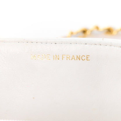 Chanel Lambskin Vertical Quilt Mini Flap Black White 8 of 18