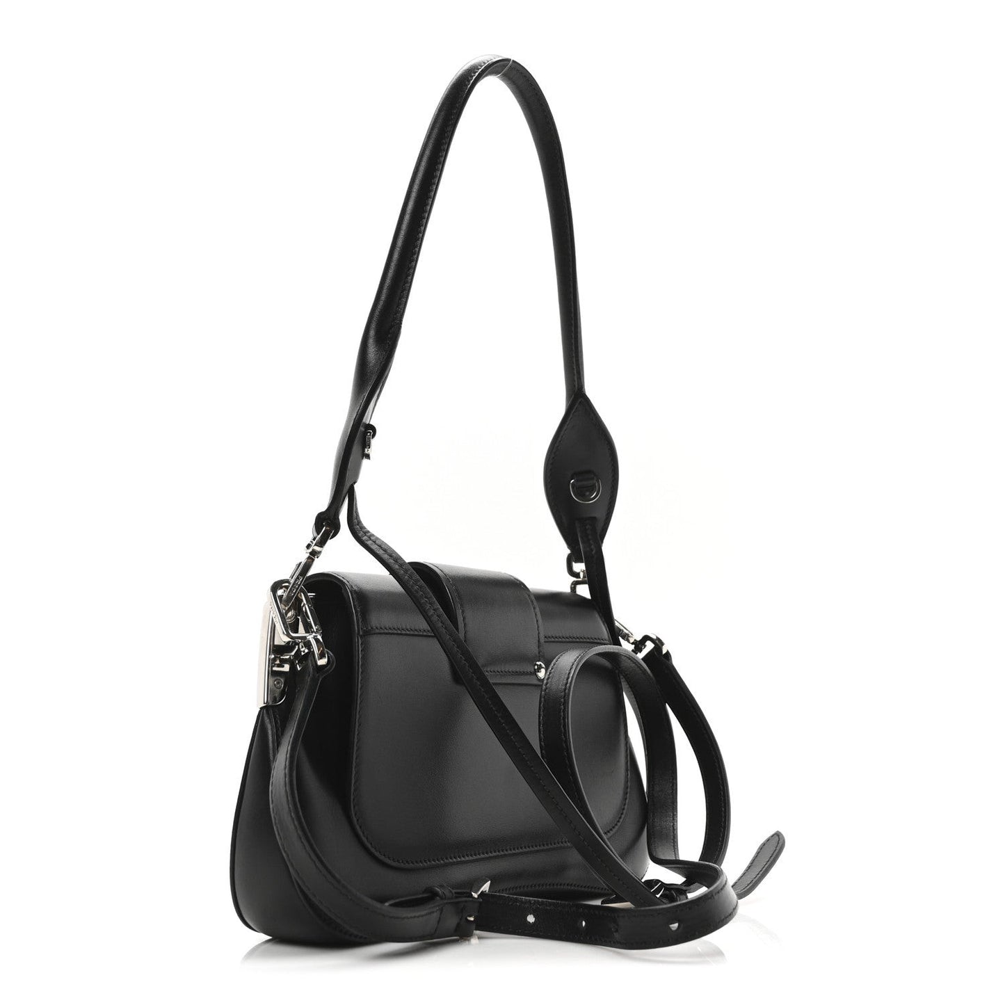 City Calfskin Sidonie Shoulder Bag Black