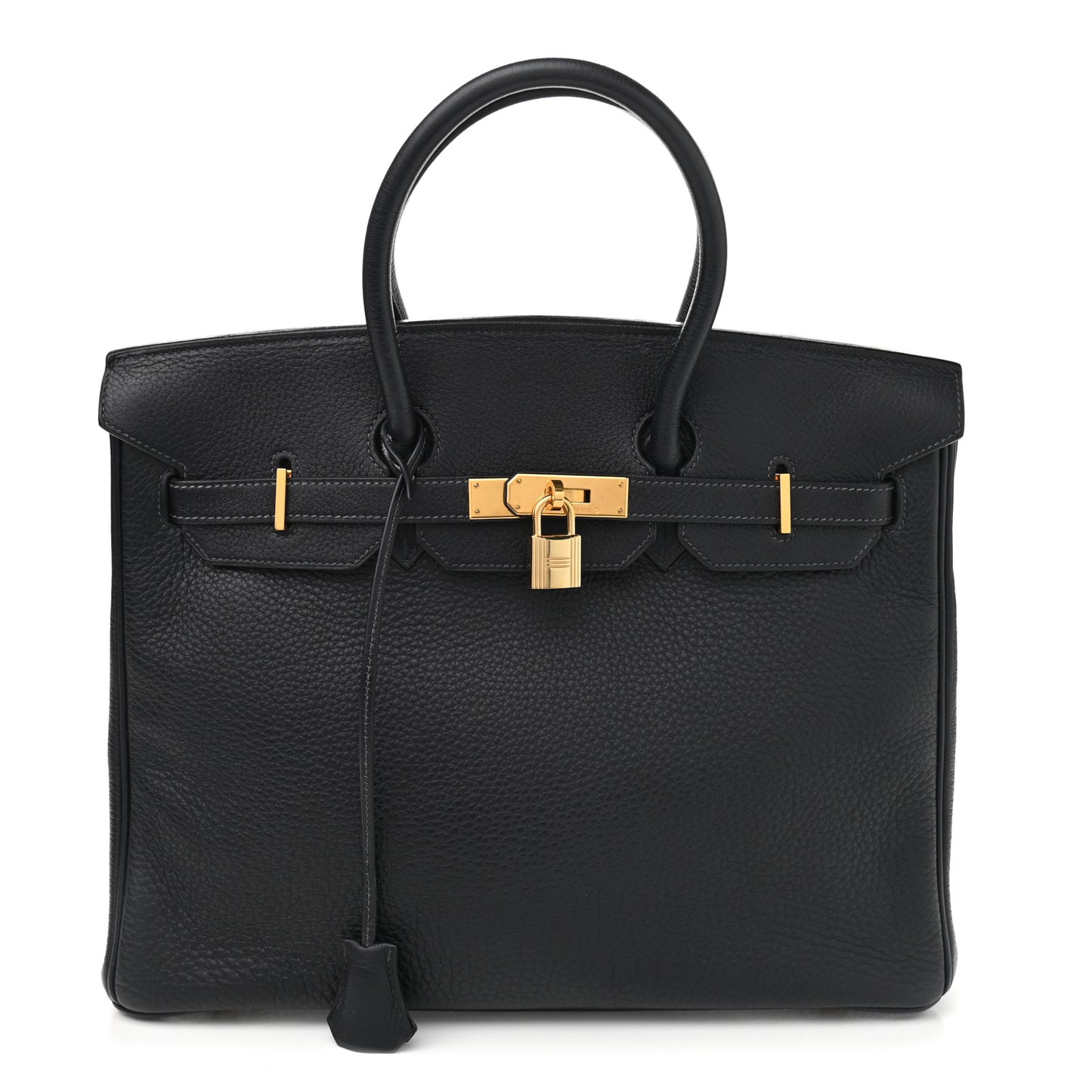 Taurillon Clemence Birkin 35 Bleu Indigo