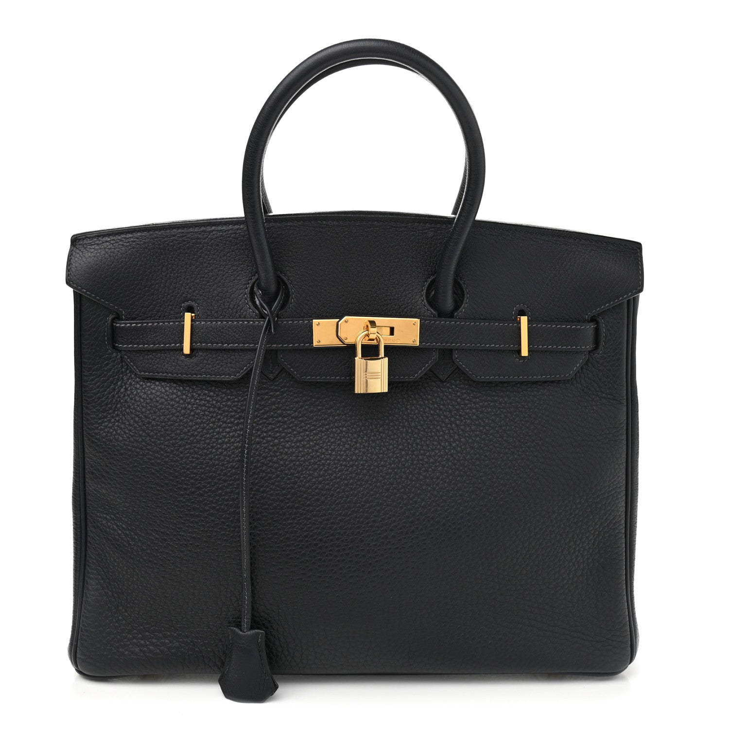 Hermes Taurillon Clemence Birkin 35 Bleu Indigo 1 of 13