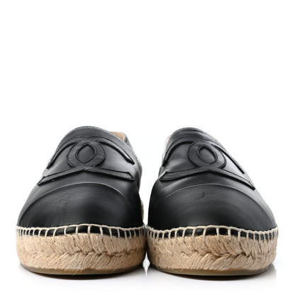 Chanel Lambskin CC Espadrilles 41 Black 2 of 7