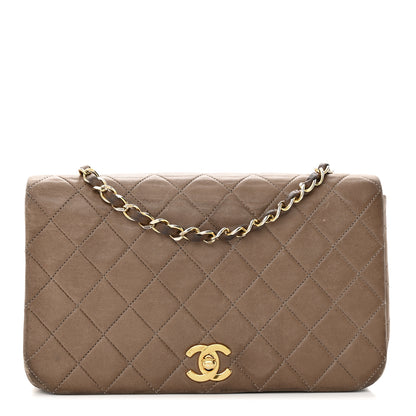 Chanel Lambskin Quilted Medium Single Flap Beige 1 of 27