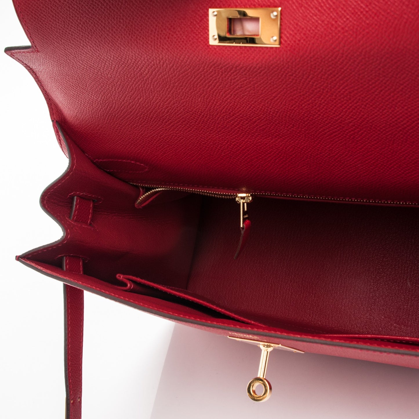 Epsom Kelly Sellier 32 Rouge Casaque
