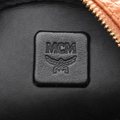 MCM Visetos Side Stud Mini Stark Backpack Cognac 12 of 20