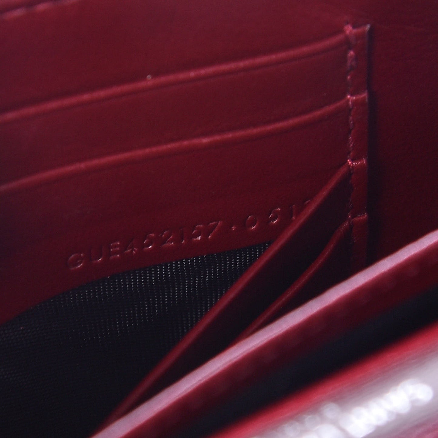 Calfskin Monogram Sunset Chain Wallet Palissandre