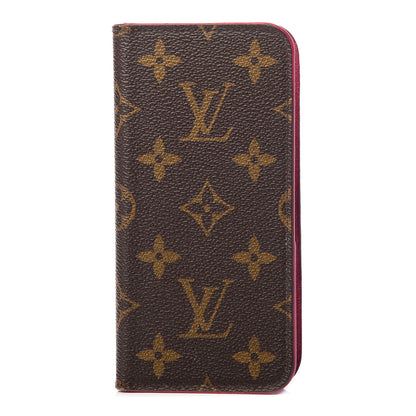 Louis Vuitton Monogram iPhone X Folio Case Rose Pop 1 of 7