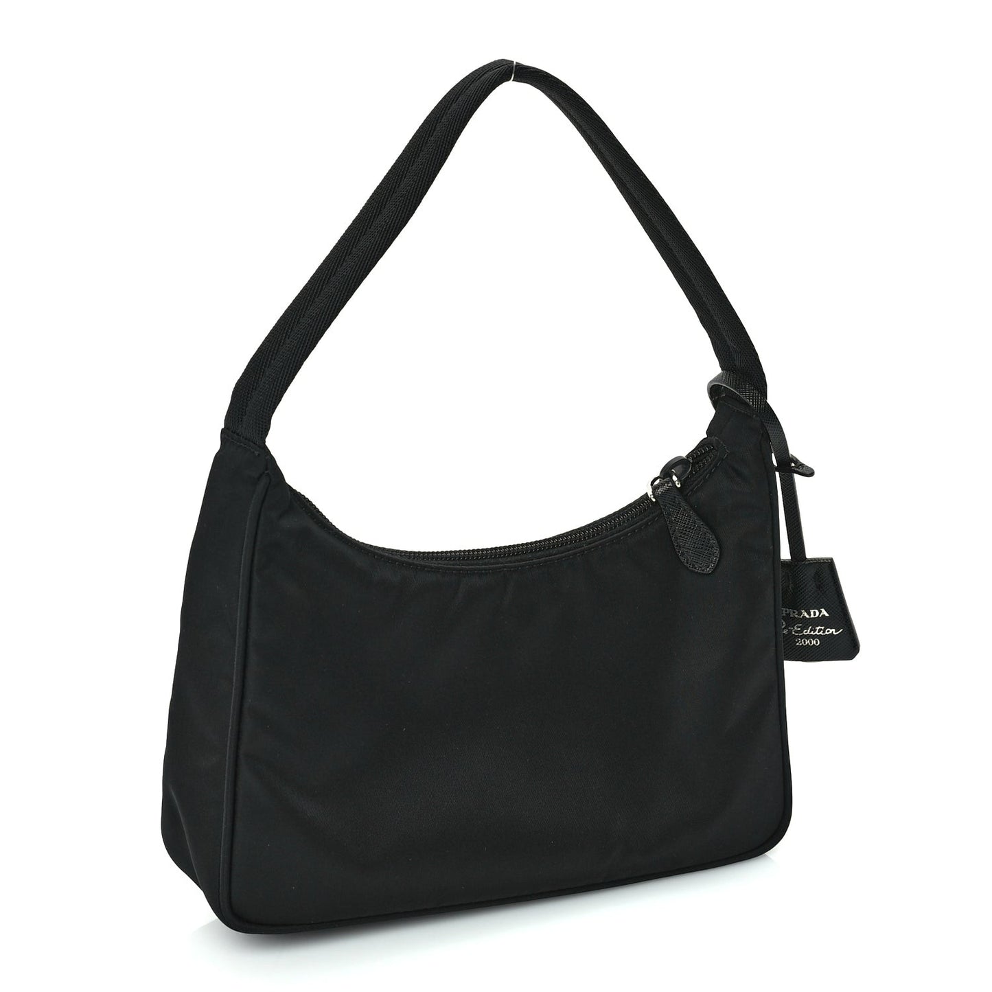 Tessuto Nylon Mini Re-Edition 2000 Bag  Black