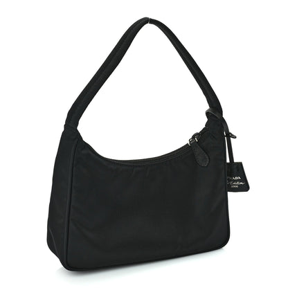 Prada Tessuto Nylon Mini Re-Edition 2000 Bag  Black 2 of 8