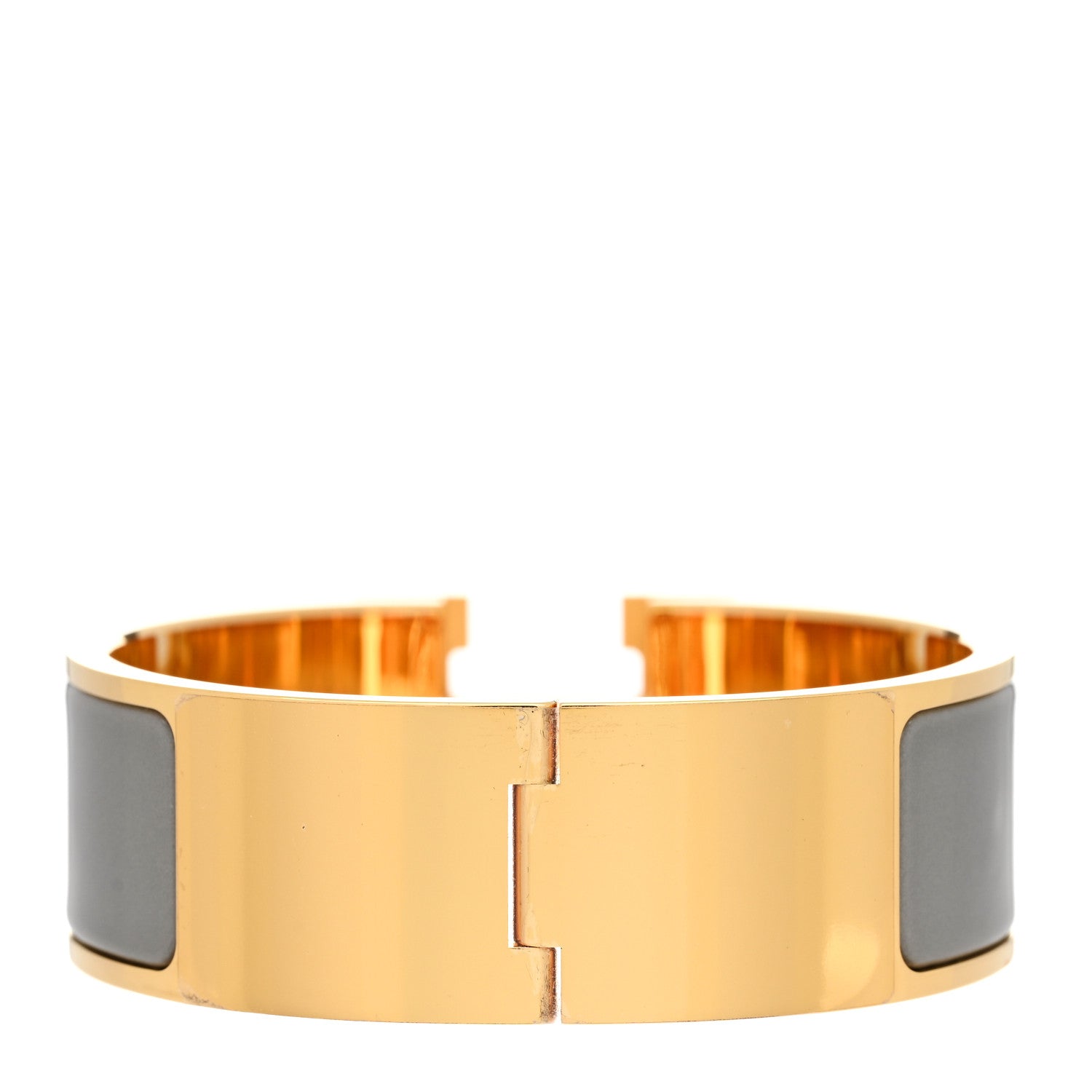 Hermes Enamel Wide Clic Clac H Bracelet PM Ardoise 2 of 4