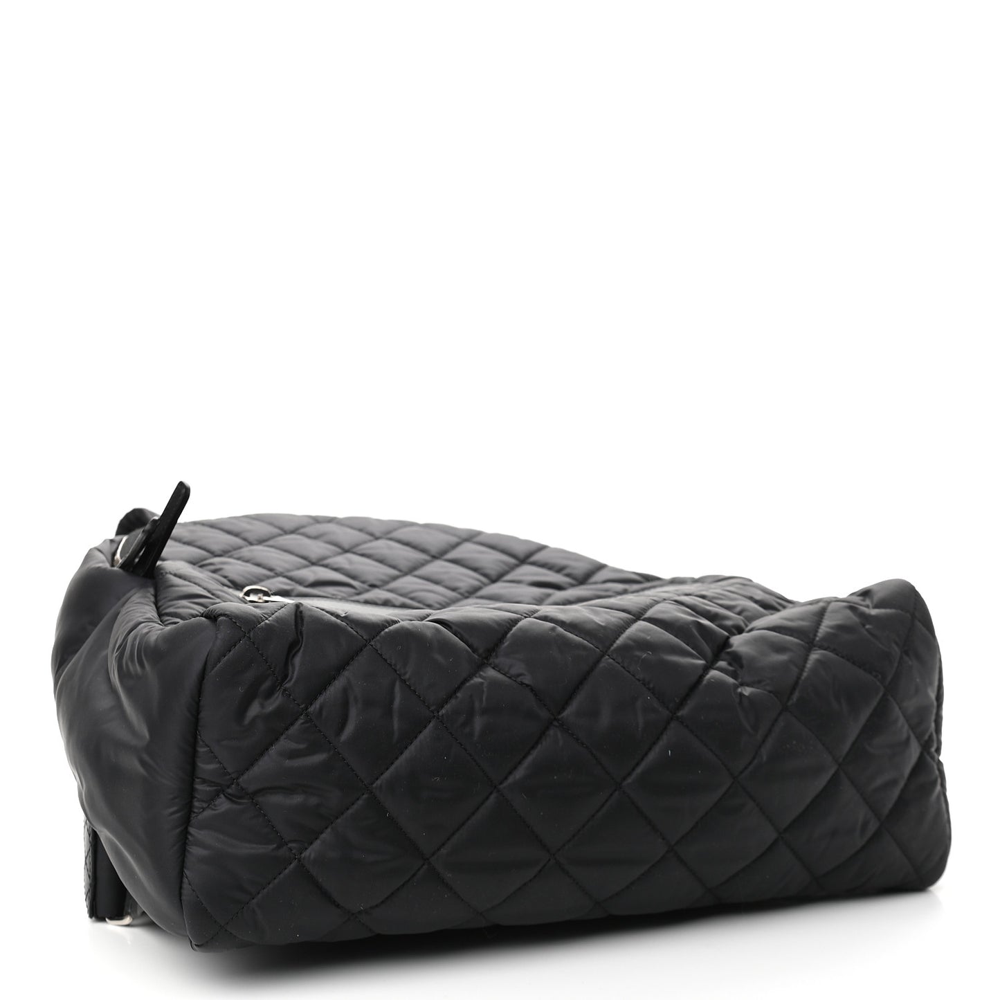 Nylon Quilted Coco Cocoon Backpack Black