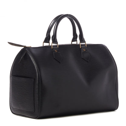 Louis Vuitton Epi Speedy 30 Black 2 of 8