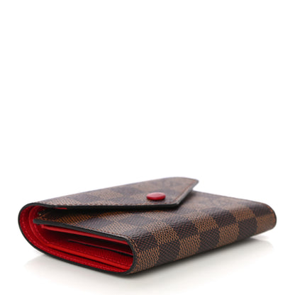 Louis Vuitton Damier Ebene Victorine Wallet Cherry 4 of 11
