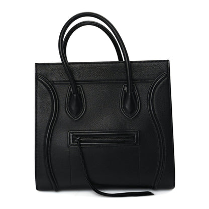 Celine Supple Calfskin Medium Phantom Luggage  Black 1 of 8