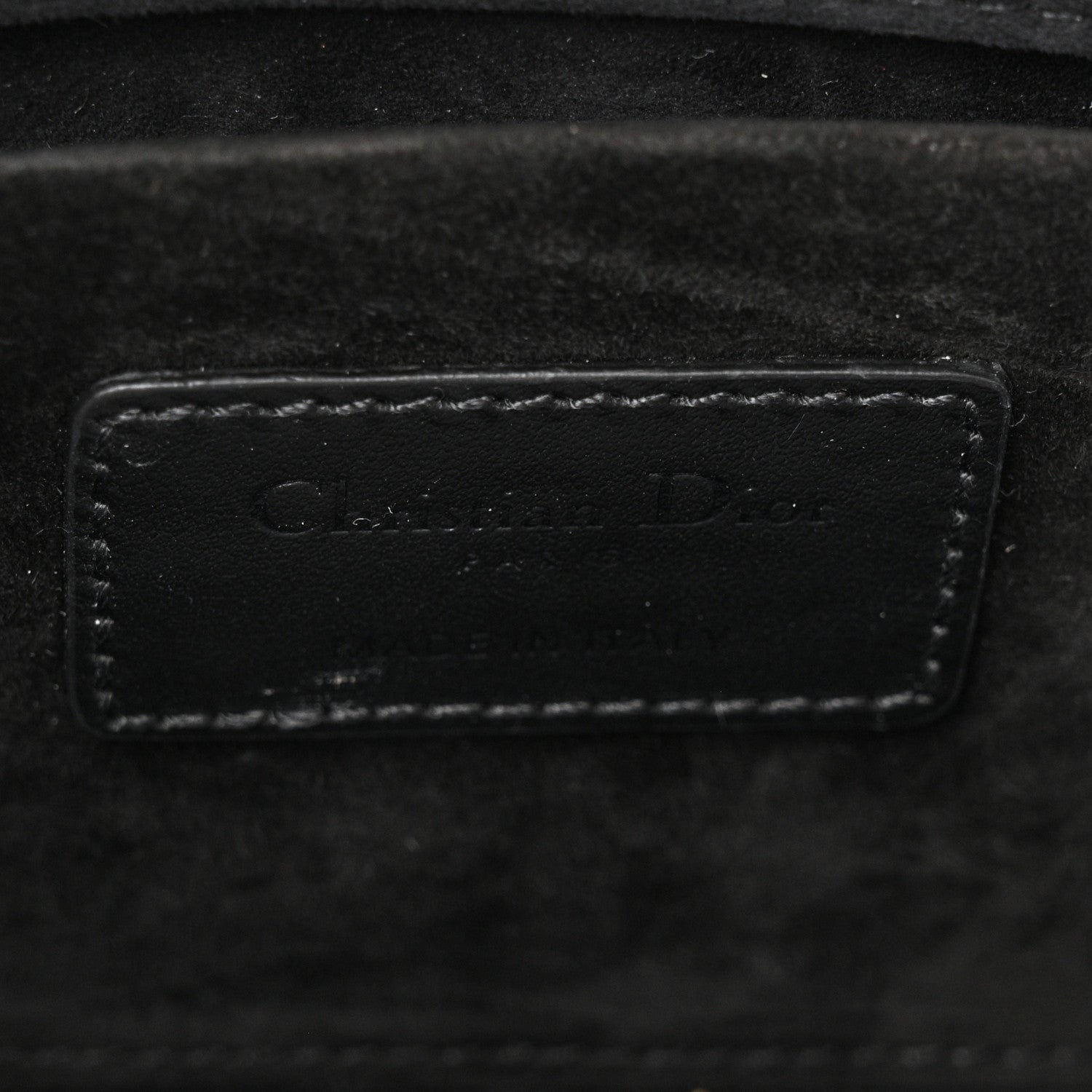 Christian Dior Calfskin Cannage Diamond Medium Lady D-Joy Black 6 of 10