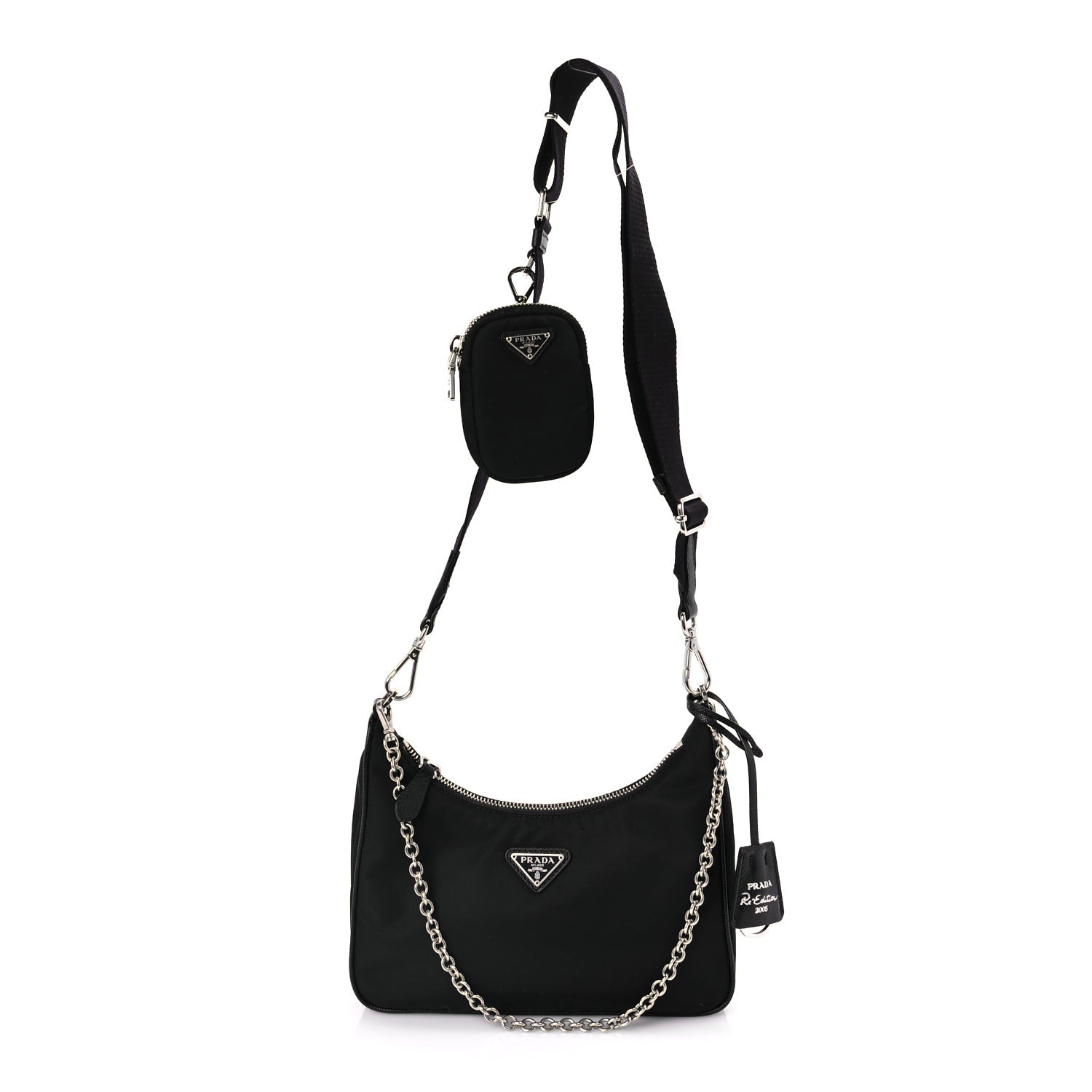 Prada Nylon Re-Edition 2005 Shoulder Bag Black 1 of 8