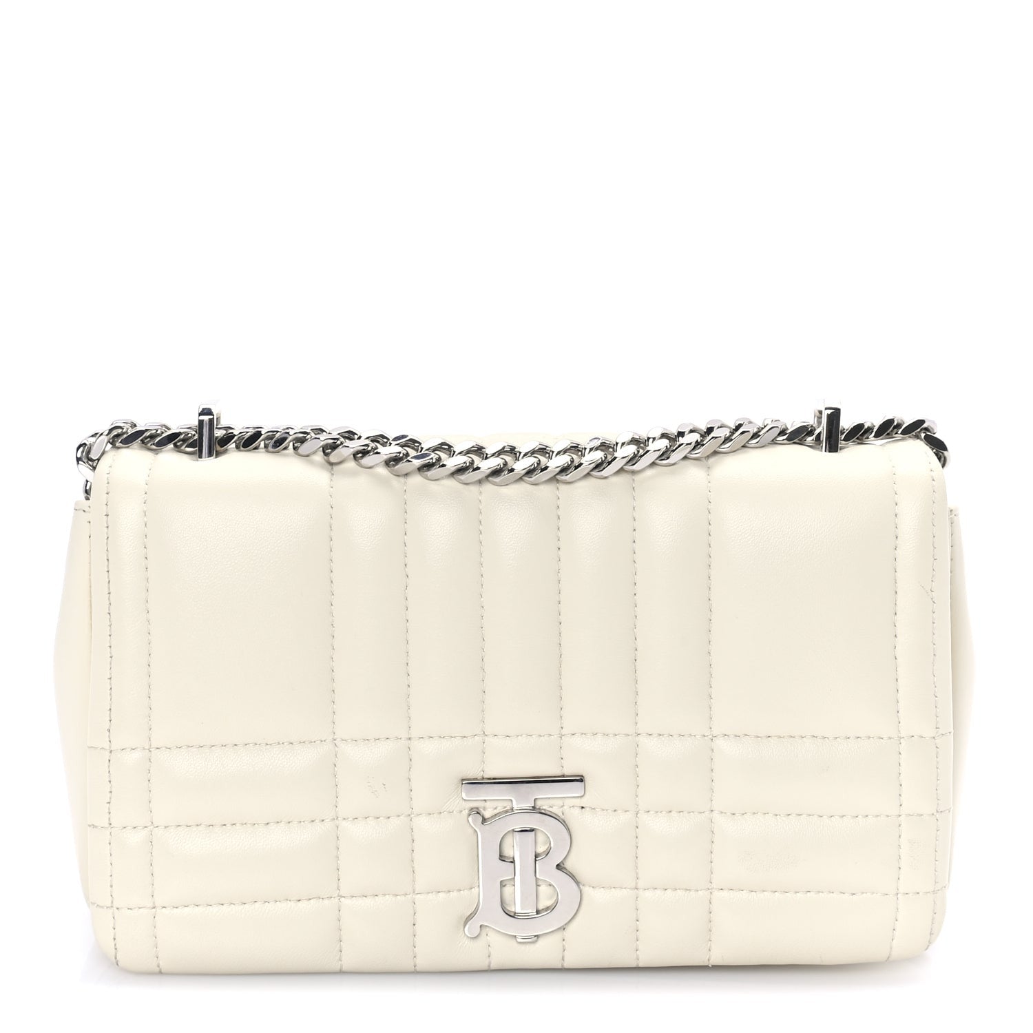 Burberry Lambskin Quilted Small Lola Bag Pale Vanilla 1 of 7