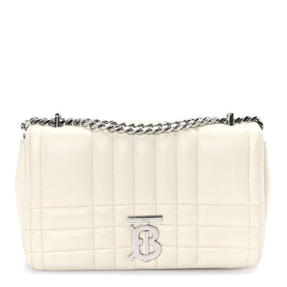 Burberry Lambskin Quilted Small Lola Bag Pale Vanilla 1 of 7