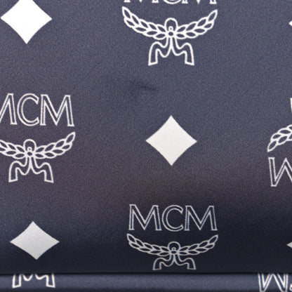 MCM Nylon Monogram Medium Resnick Backpack Gray 13 of 13