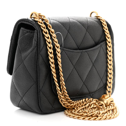 Chanel Caviar Quilted Mini Sweetheart Flap Black 3 of 11