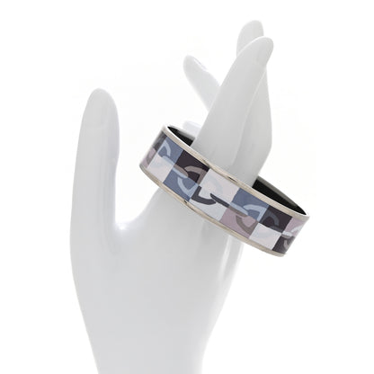 Hermes Enamel Printed Optique Chaine D'Ancre Wide Bracelet 65 2 of 6