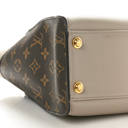 Louis Vuitton Calfskin Monogram On My Side MM Greige 8 of 9
