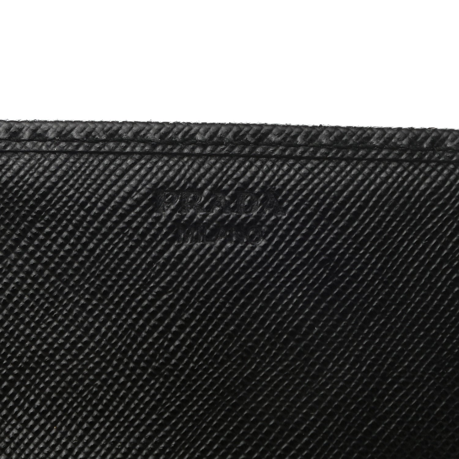 Prada Saffiano Metal Continental Flap Wallet Black 6 of 6