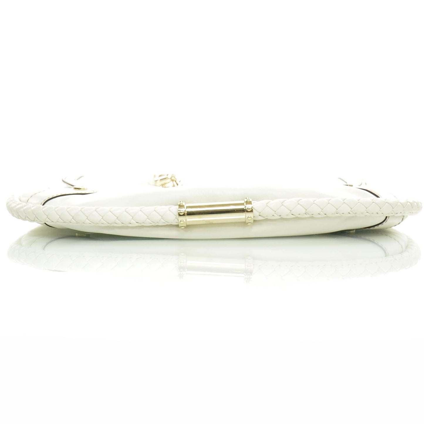 Leather Britt Shoulder Bag Ivory
