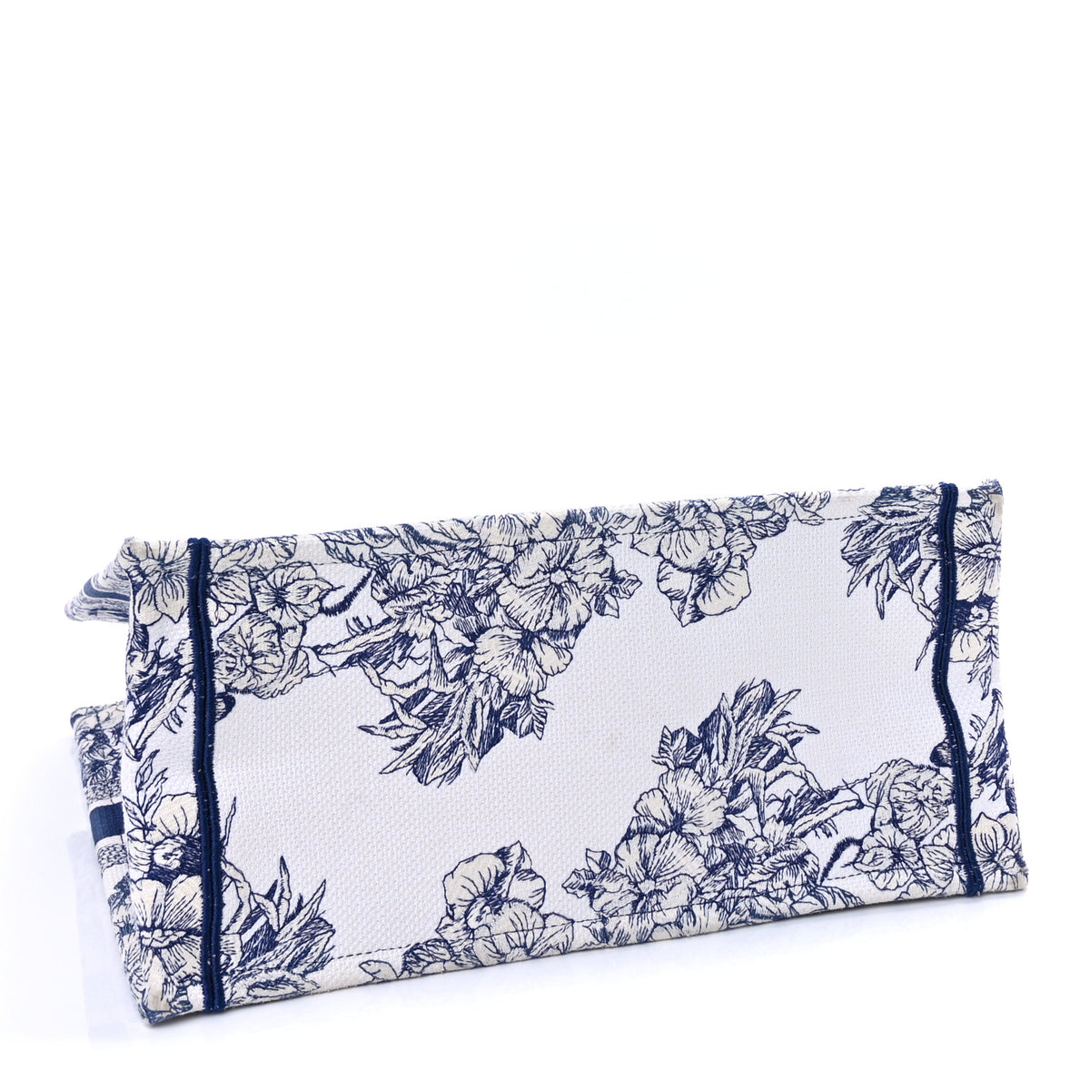 Christian Dior Canvas Embroidered Medium Reve d'Infini Book Tote Blue 3 of 8