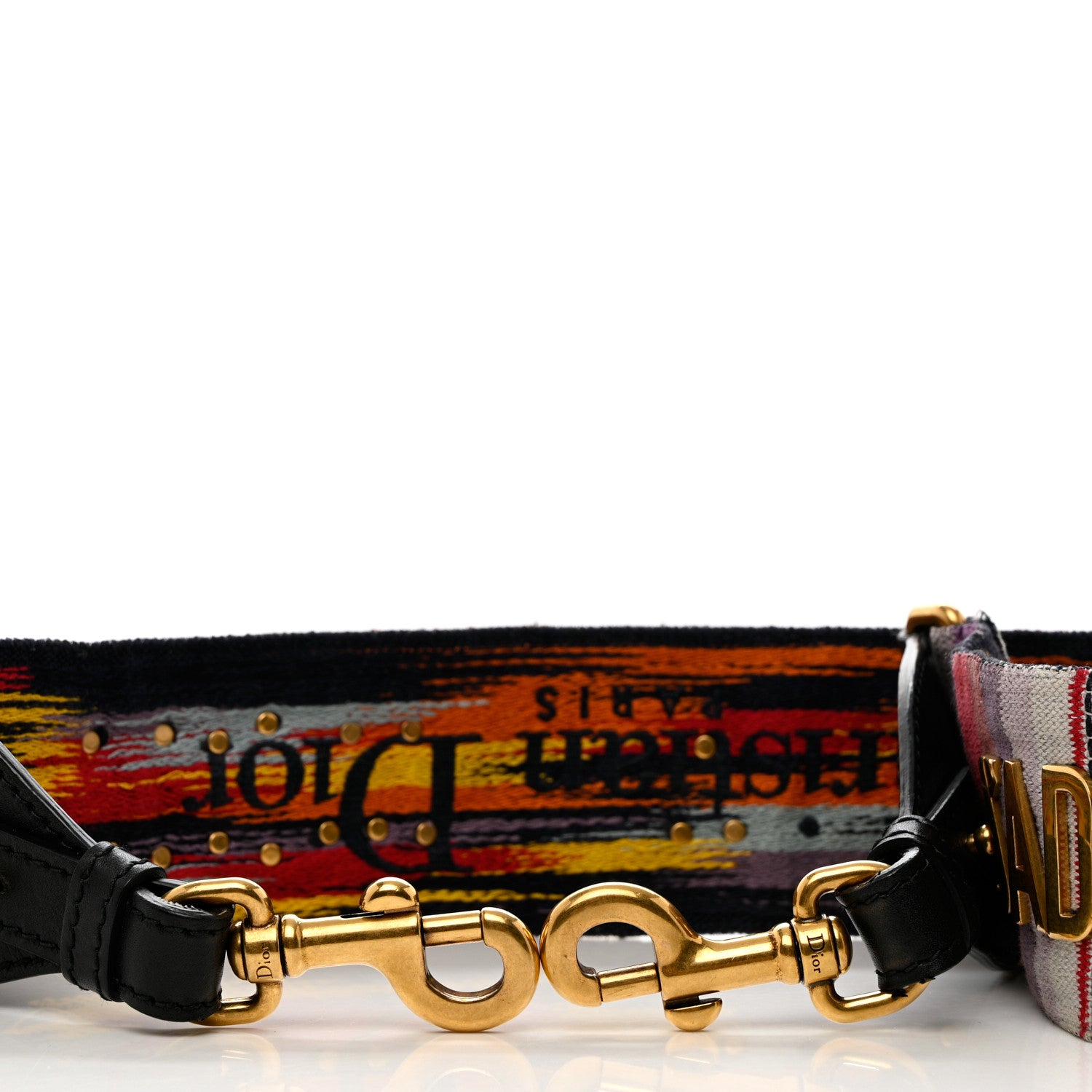 Christian Dior Canvas Embroidered Studded Rainbow J’Adior Shoulder Strap 3 of 5