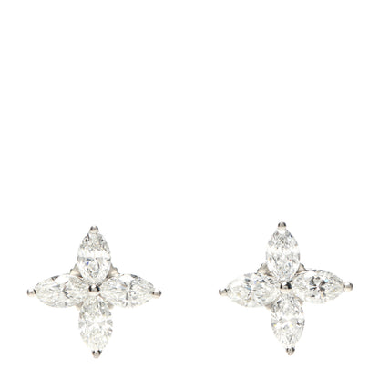 Tiffany Platinum Diamond Large Victoria Earrings 1 of 4