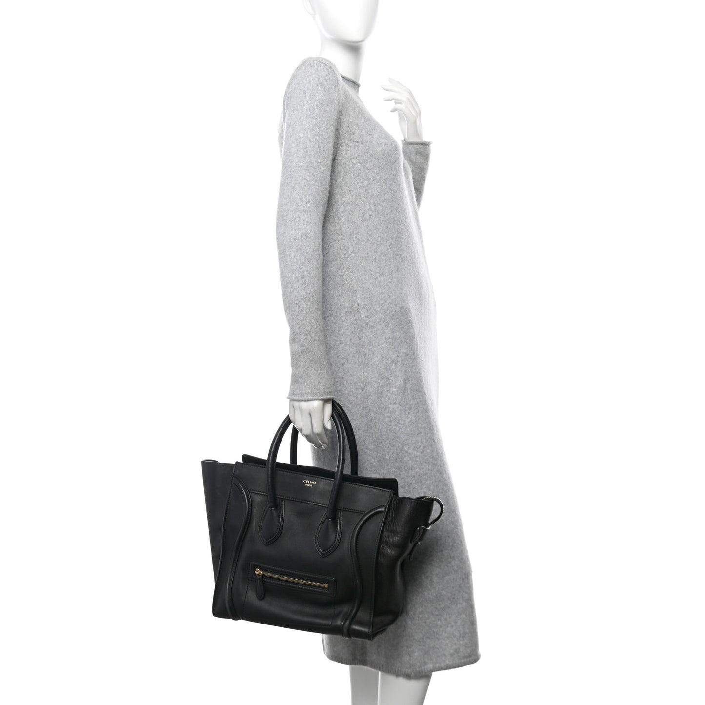 Smooth Calfskin Mini Luggage Black