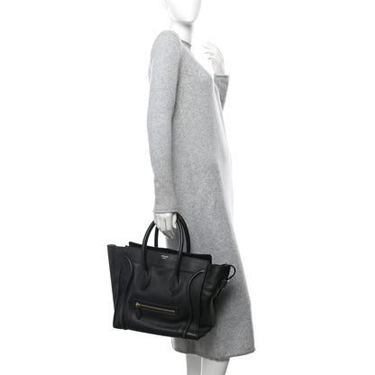 Celine Smooth Calfskin Mini Luggage Black 3 of 13