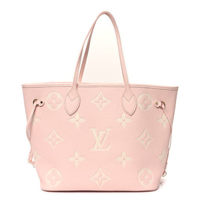 Louis Vuitton Empreinte Monogram Giant Neverfull MM Pink Quartz Beige 1 of 2