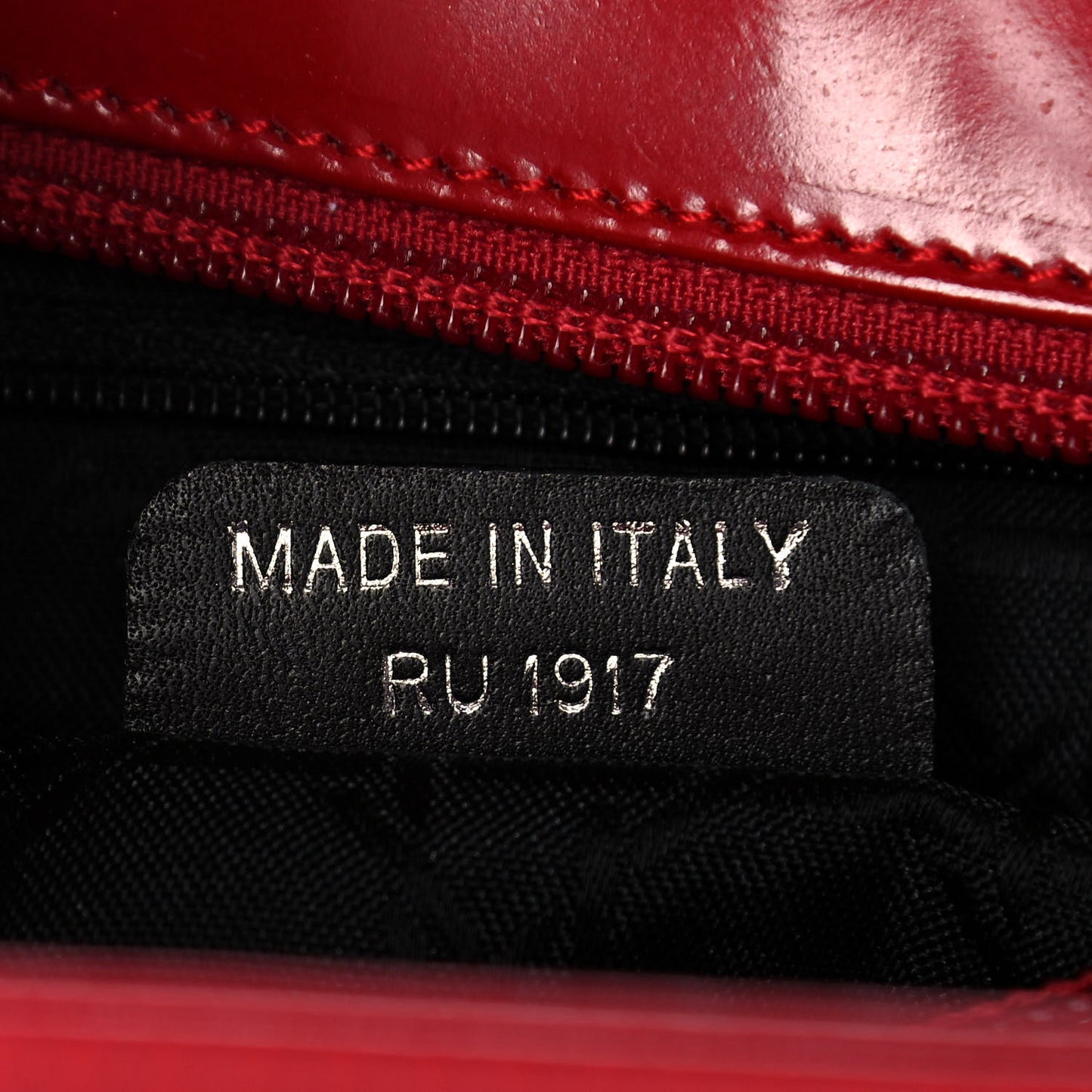 Glazed Calfskin Medium Lady Dior Red