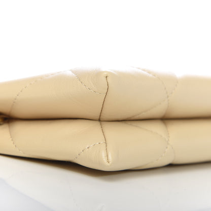 Chanel Shiny Goatskin Quilted 19 Small Pouch With Handle Beige 9 of 11