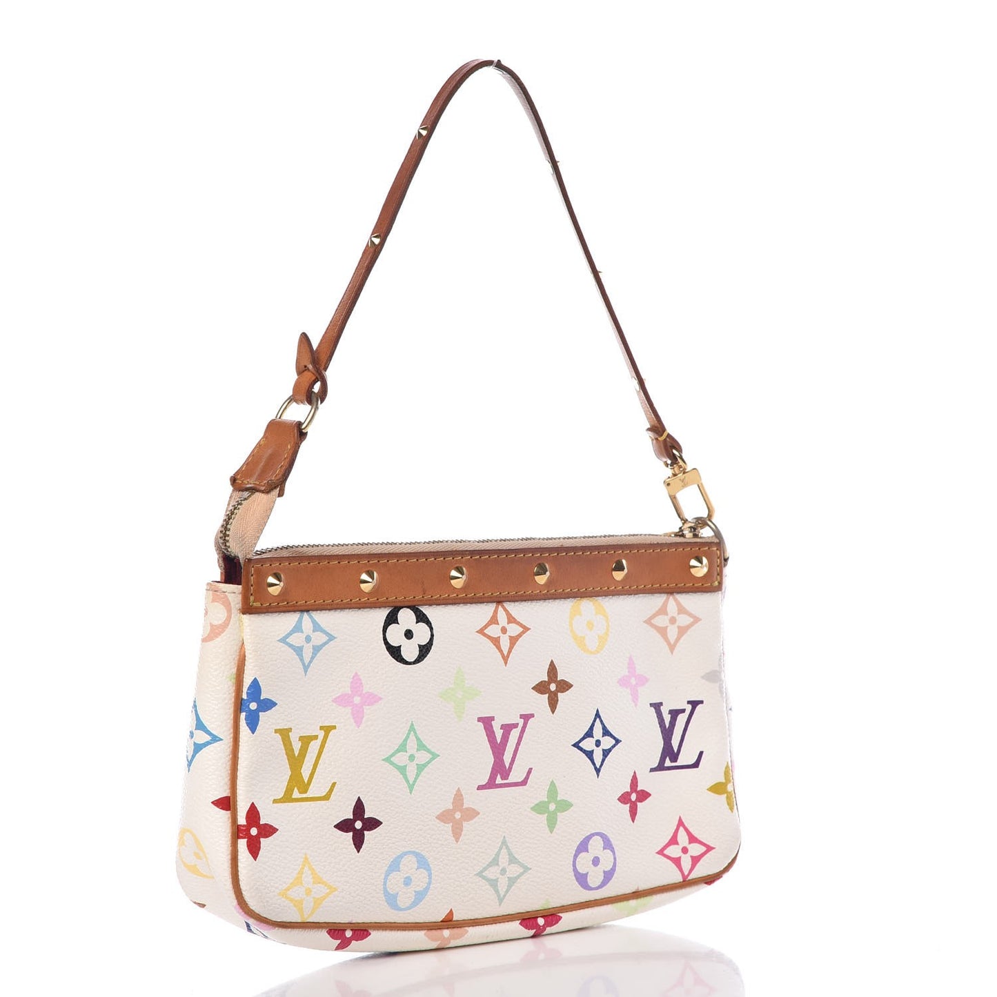 Monogram Multicolor Pochette Accessories White