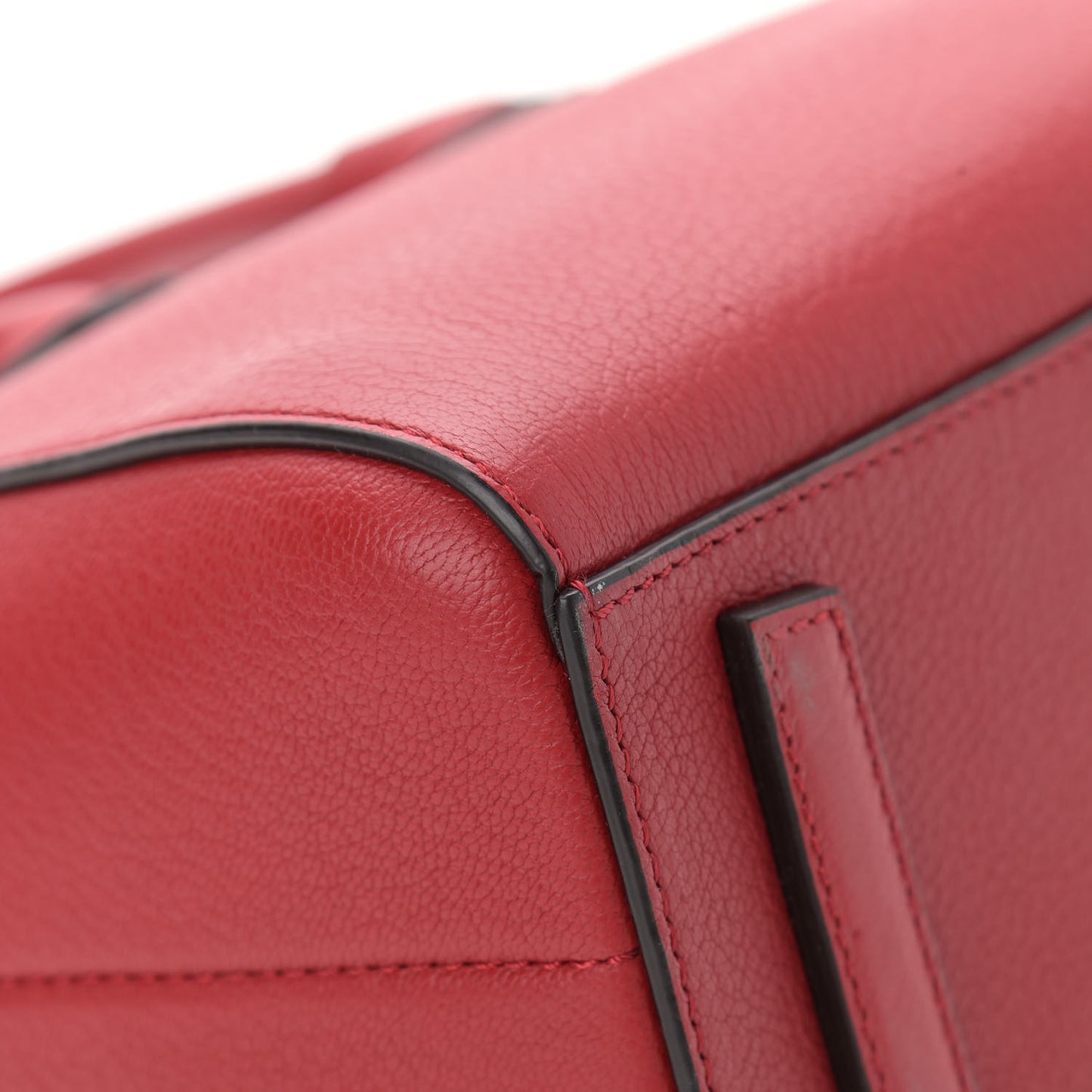 Sugar Goatskin Mini Antigona Medium Red