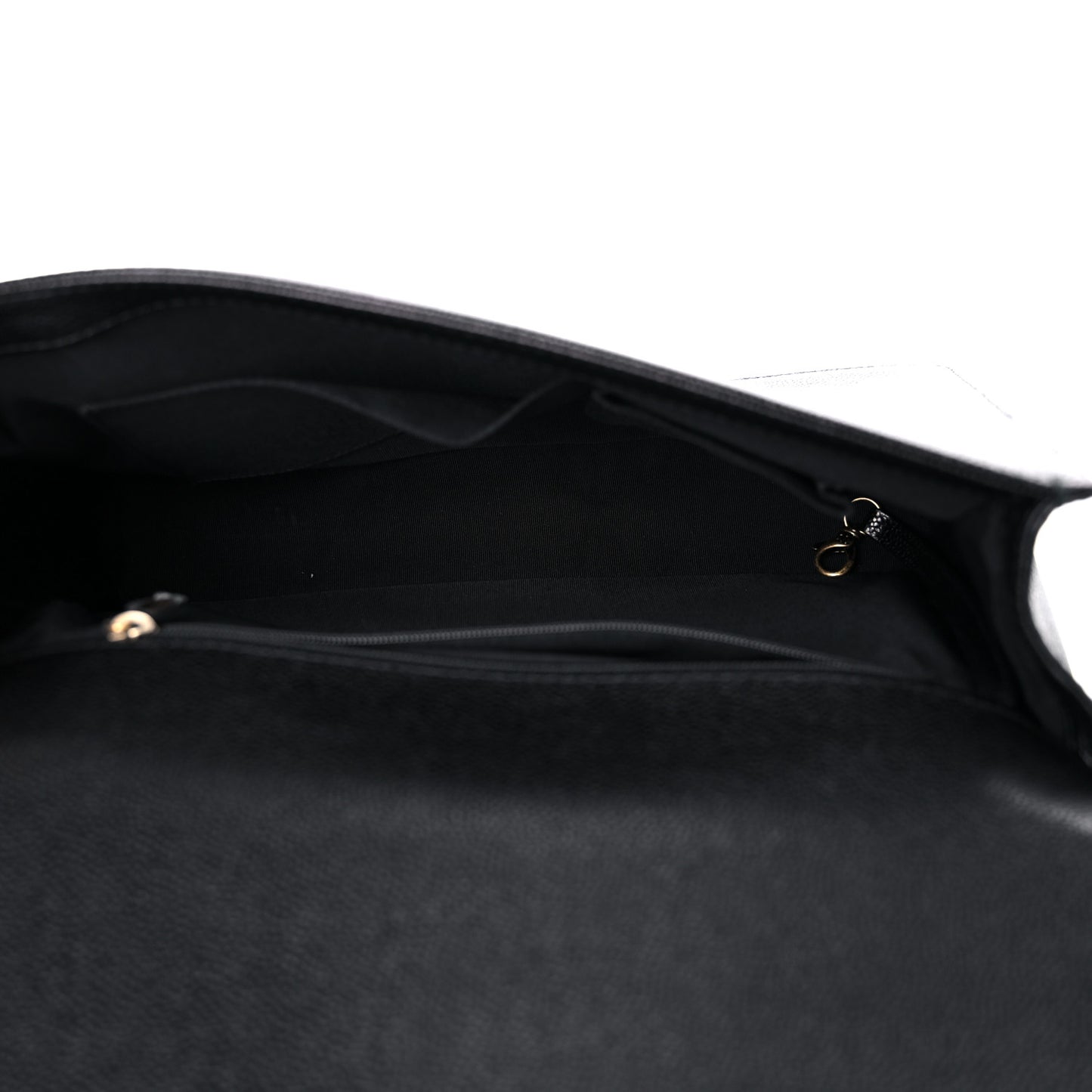 Caviar Quilted Large Boy Flap Black