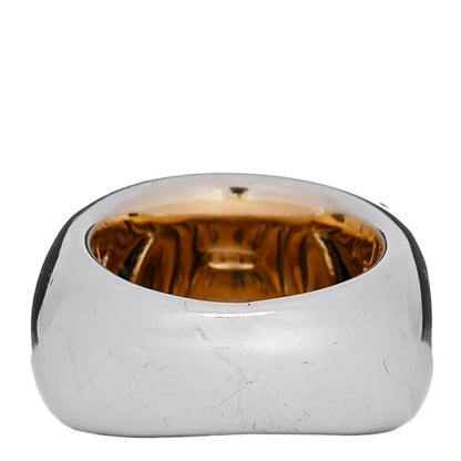 Roberto Coin 18K White Yellow Gold Enamel Diamond Zebra Ring 51 5.75 Black 3 of 4